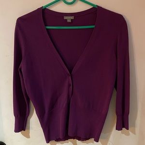 Wine Color Cardigan